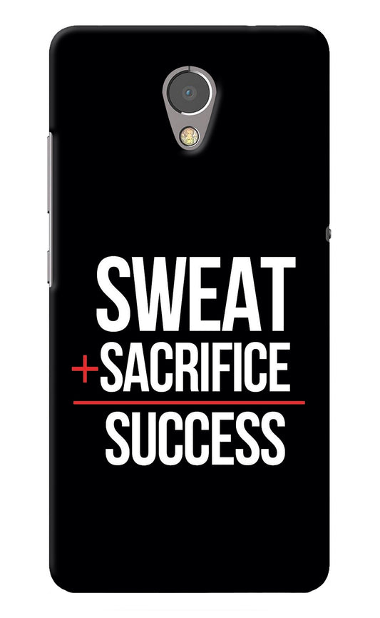 Sweat Sacrifice Success Lenovo P2 Back Cover