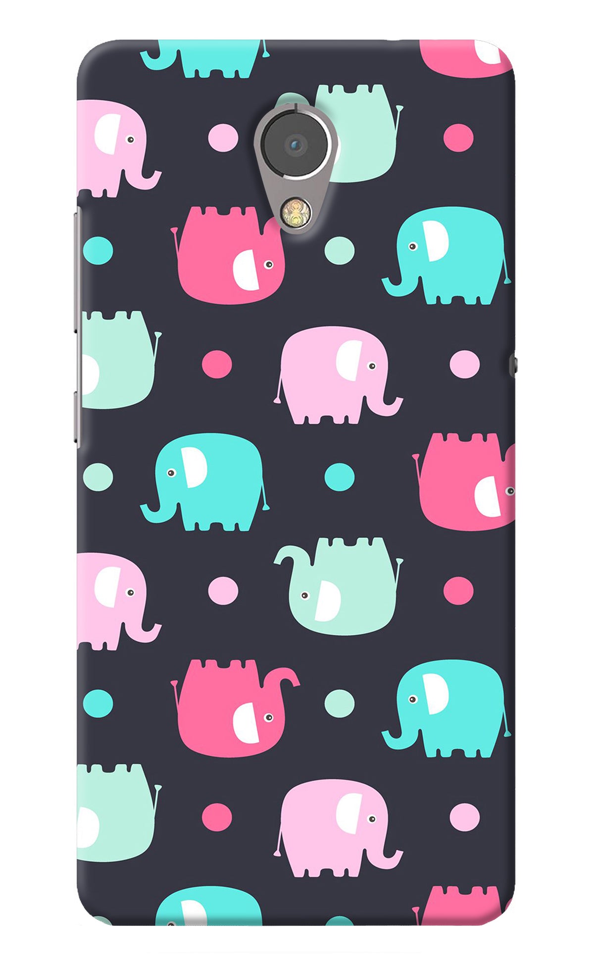 Elephants Lenovo P2 Back Cover