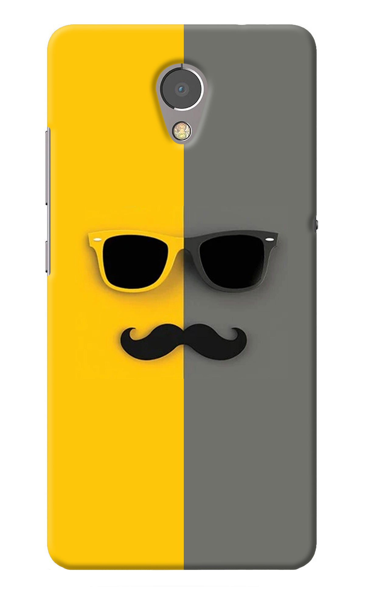 Sunglasses with Mustache Lenovo P2 Back Cover