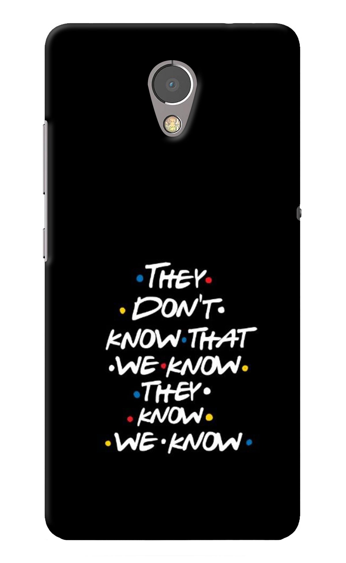 FRIENDS Dialogue Lenovo P2 Back Cover