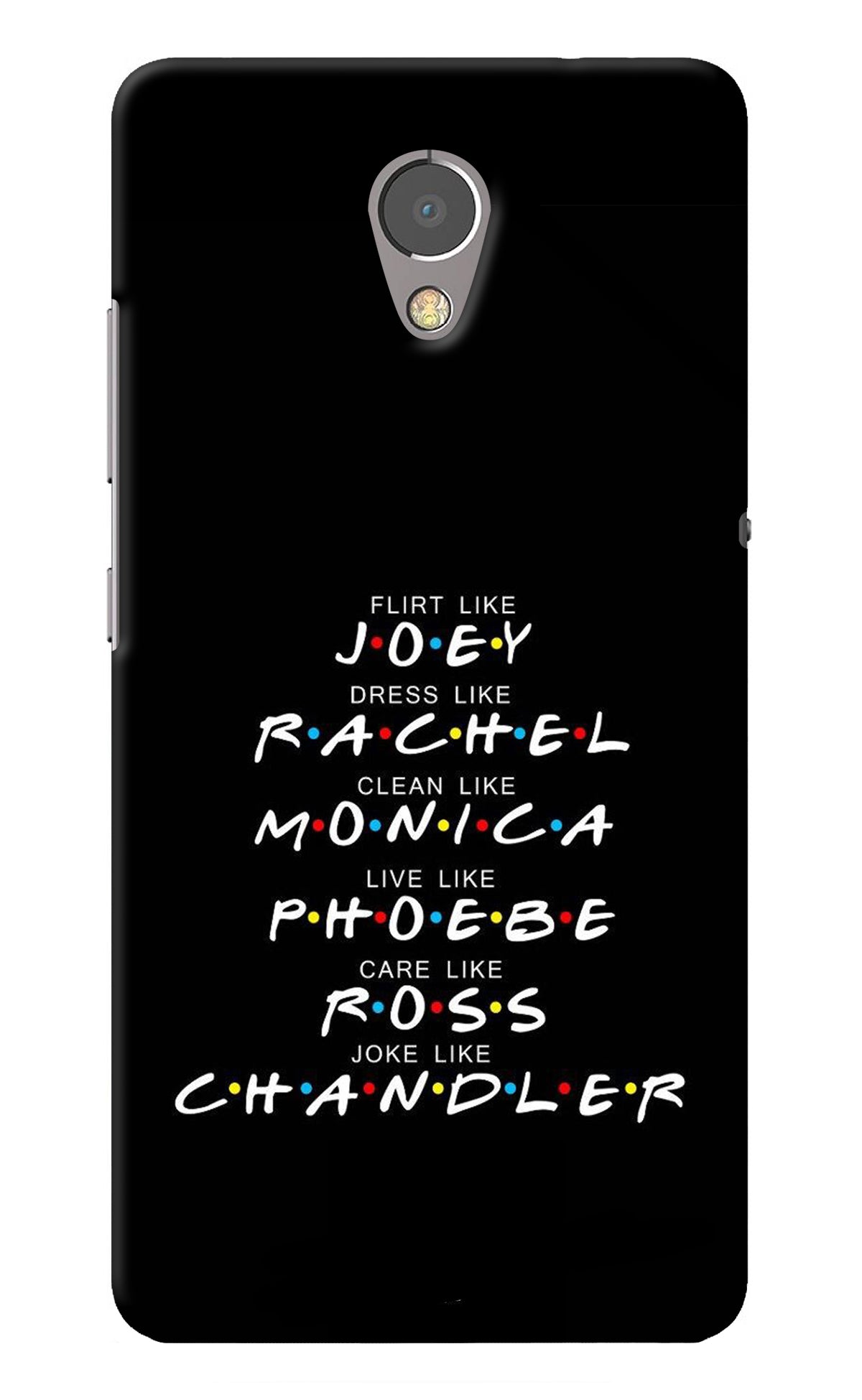 FRIENDS Character Lenovo P2 Back Cover