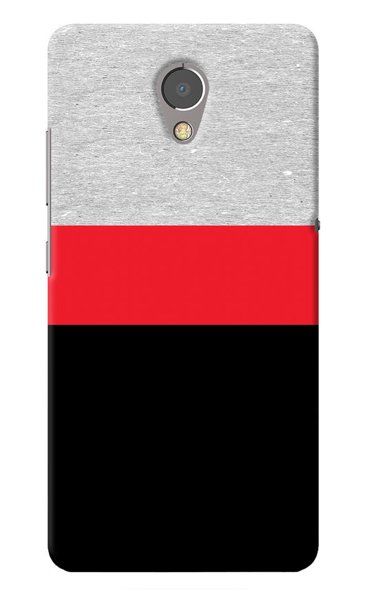 Tri Color Pattern Lenovo P2 Back Cover