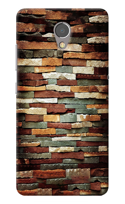 Bricks Pattern Lenovo P2 Back Cover