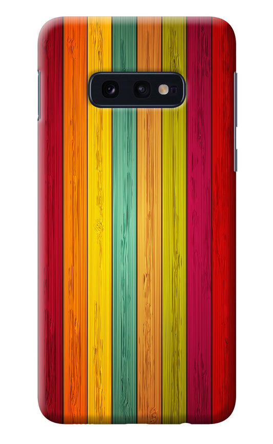 Multicolor Wooden Samsung S10E Back Cover