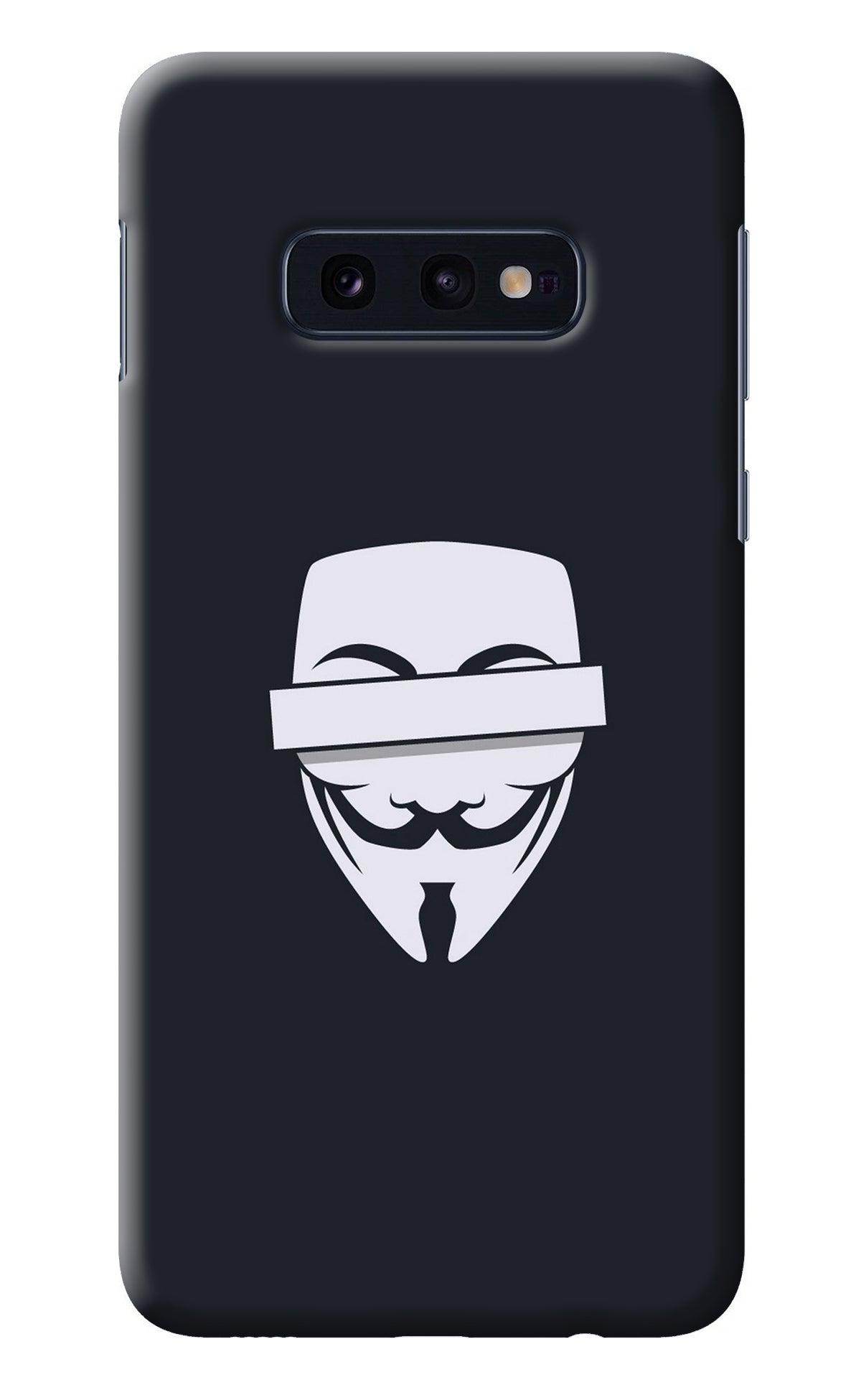 Anonymous Face Samsung S10E Back Cover