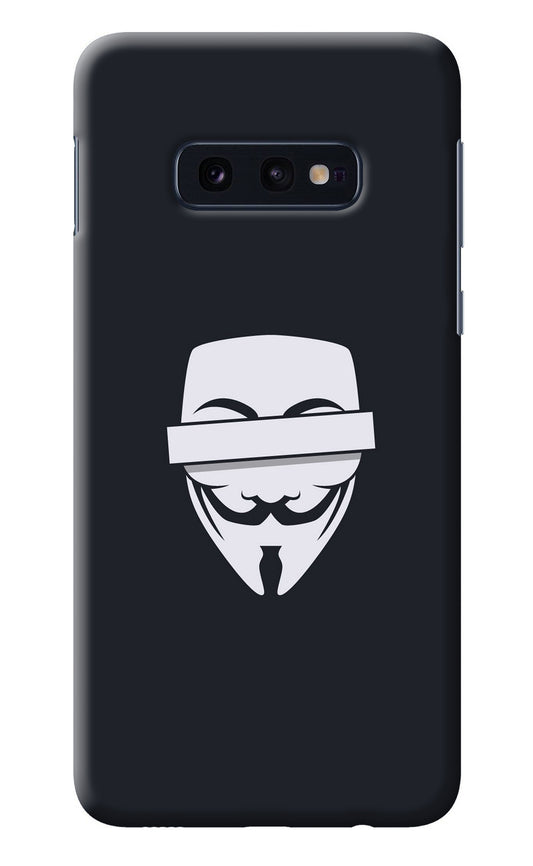 Anonymous Face Samsung S10E Back Cover