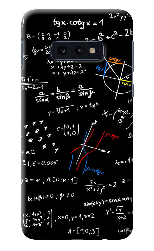 Mathematics Formula Samsung S10E Back Cover