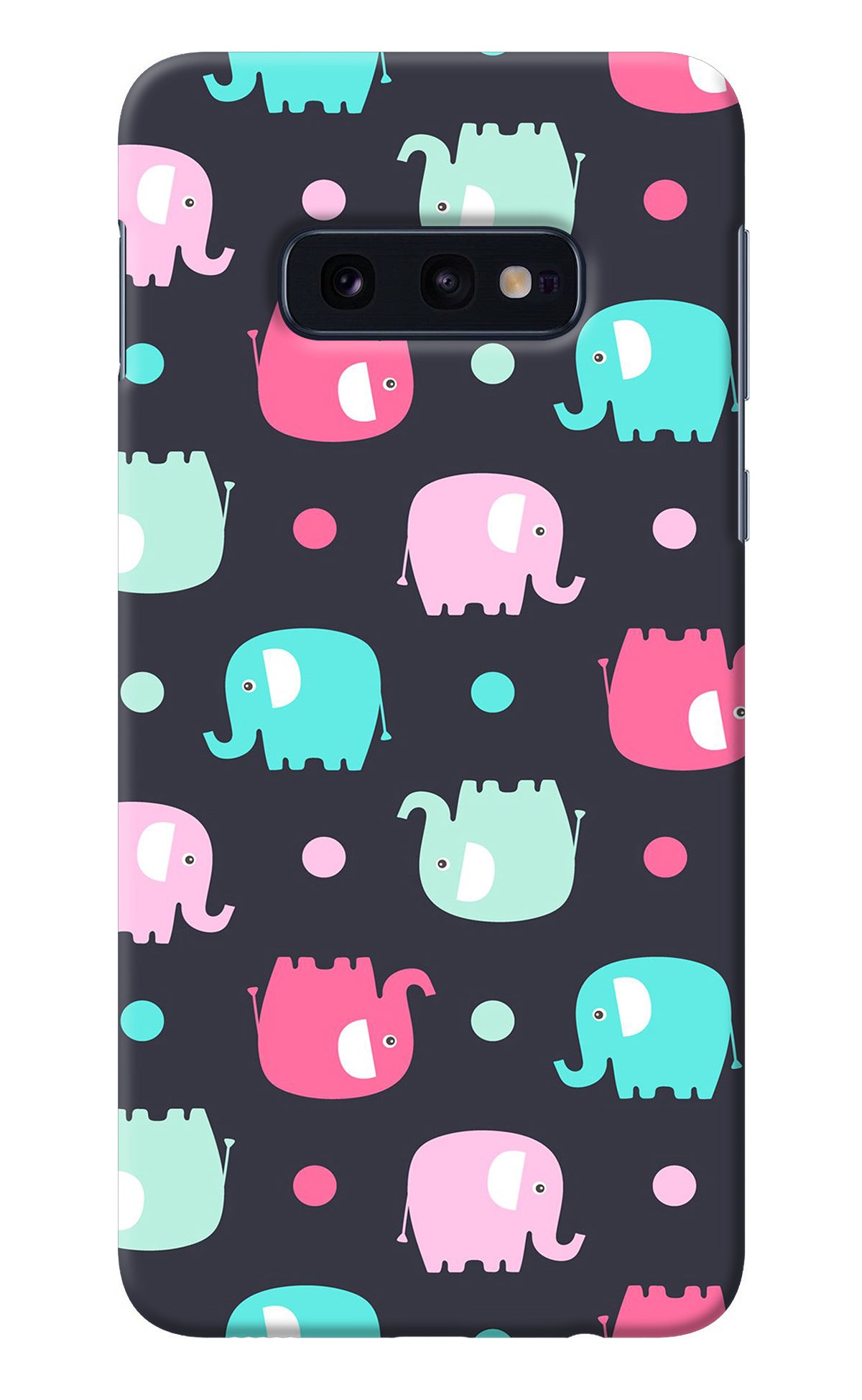 Elephants Samsung S10E Back Cover