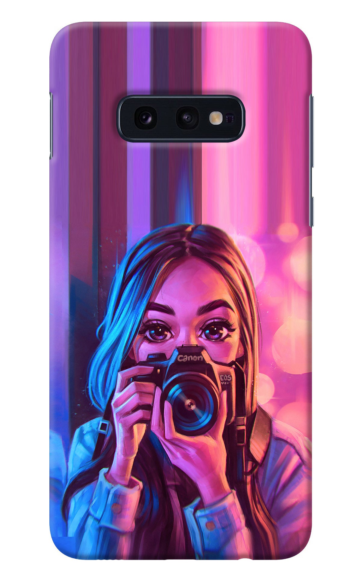 Girl Photographer Samsung S10E Back Cover