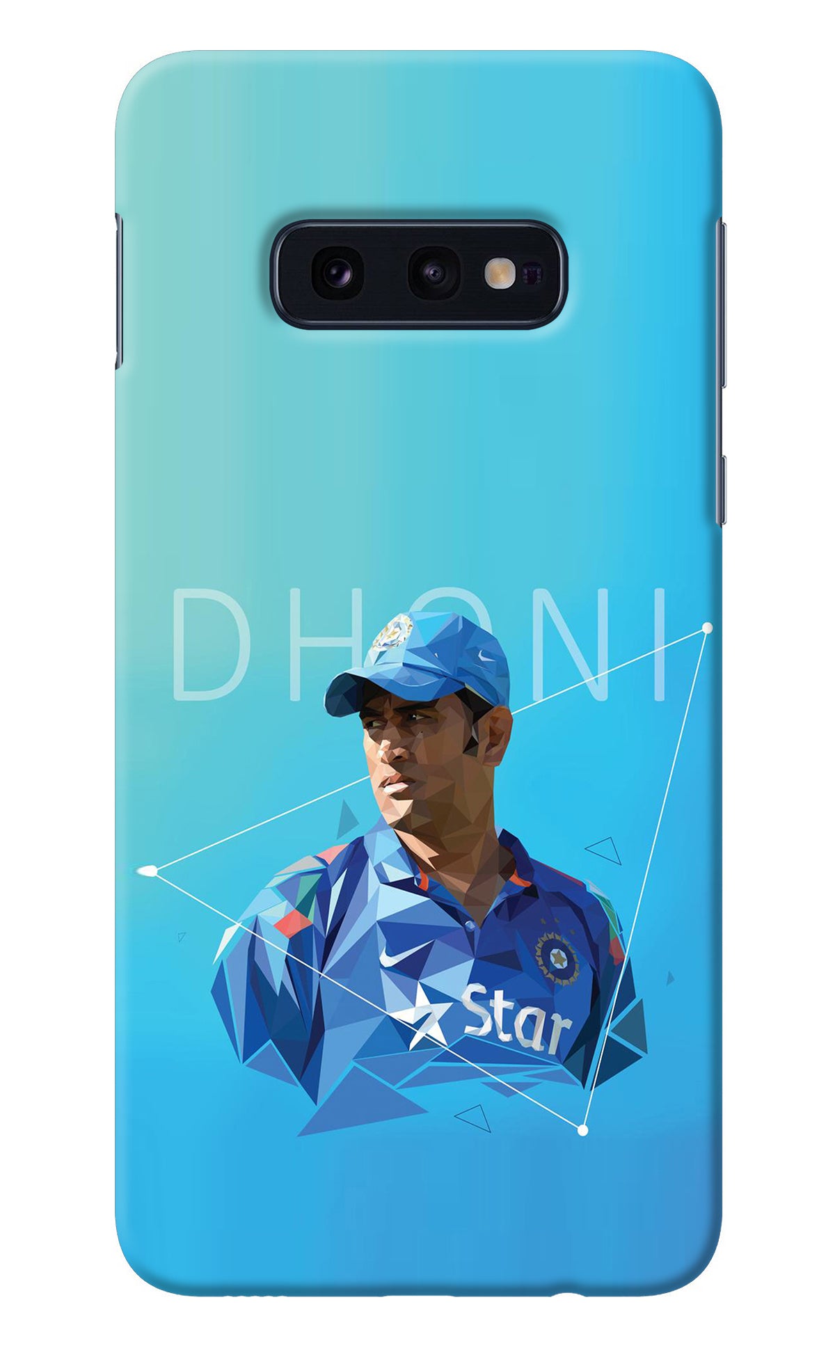 Dhoni Artwork Samsung S10E Back Cover