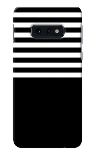 Black and White Print Samsung S10E Back Cover