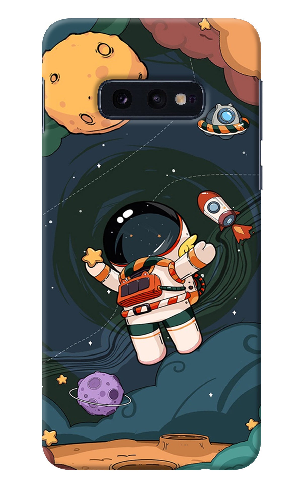 Cartoon Astronaut Samsung S10E Back Cover