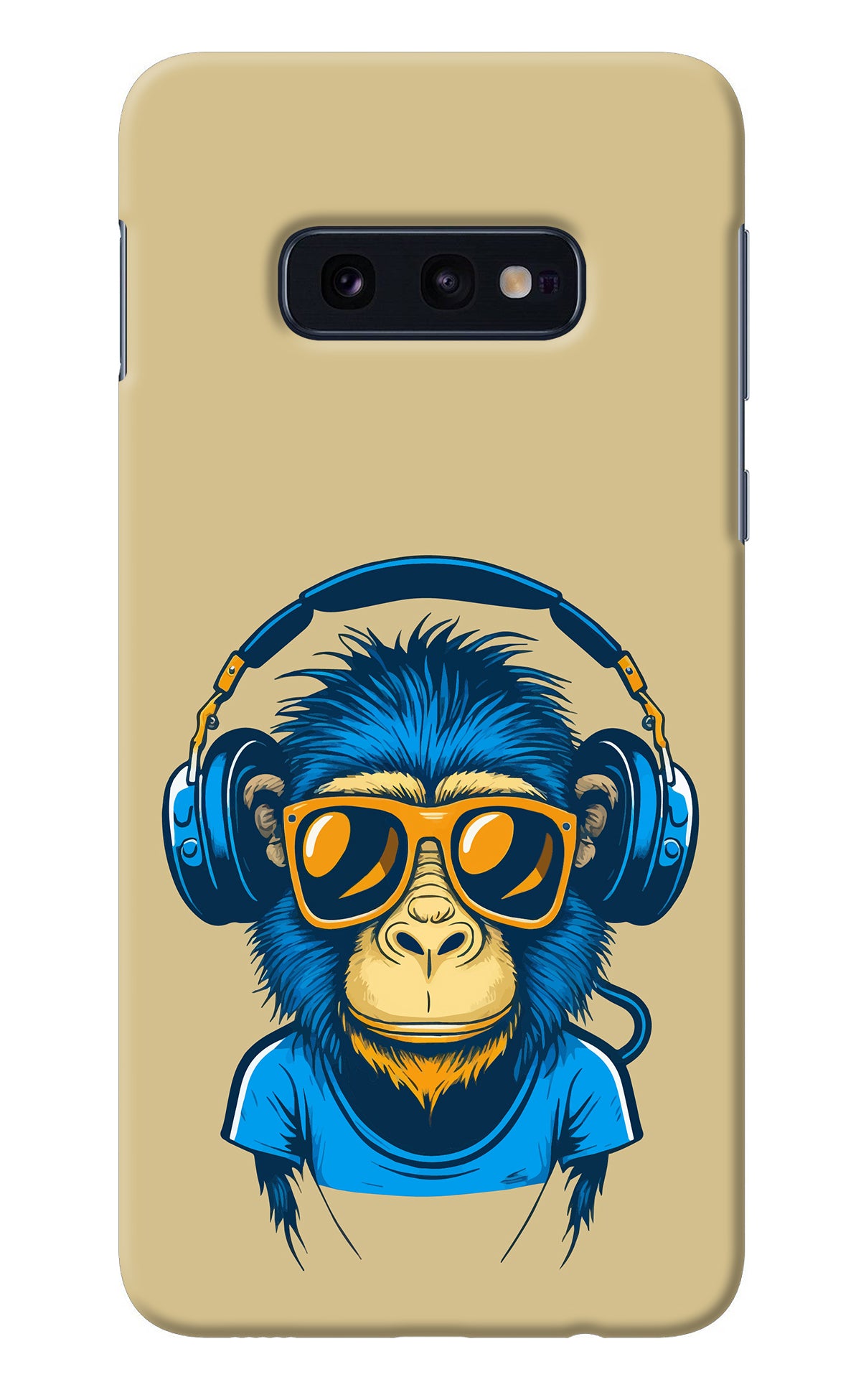 Monkey Headphone Samsung S10E Back Cover