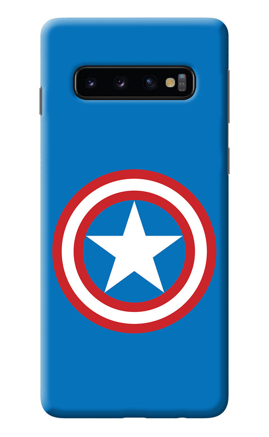 Captain America Logo Samsung S10 Back Cover
