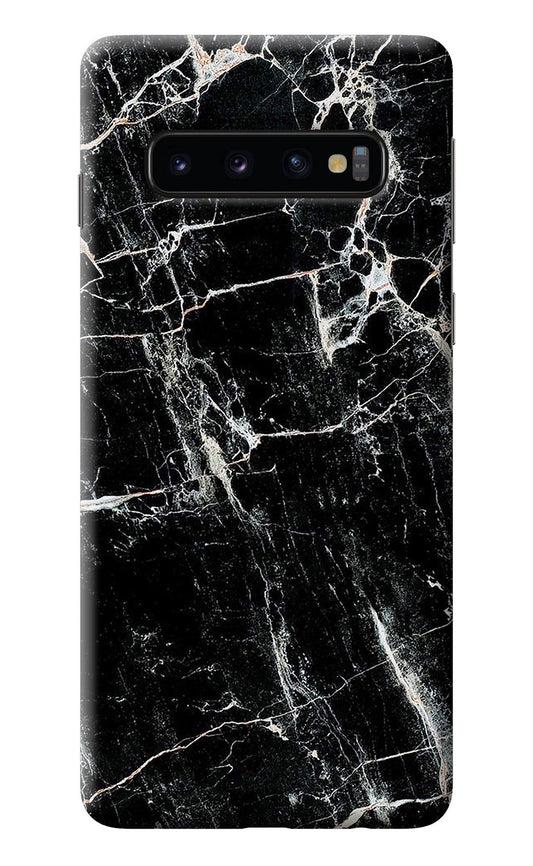 Black Marble Texture Samsung S10 Back Cover