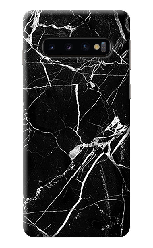 Black Marble Pattern Samsung S10 Back Cover
