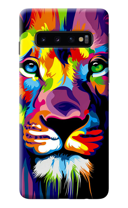 Lion Samsung S10 Back Cover
