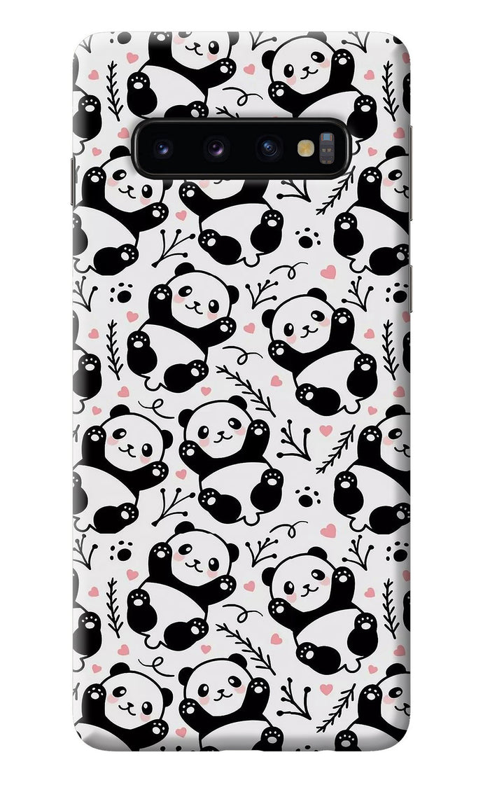 Cute Panda Samsung S10 Back Cover