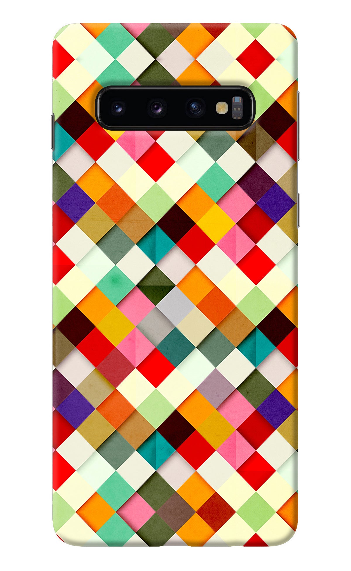 Geometric Abstract Colorful Samsung S10 Back Cover