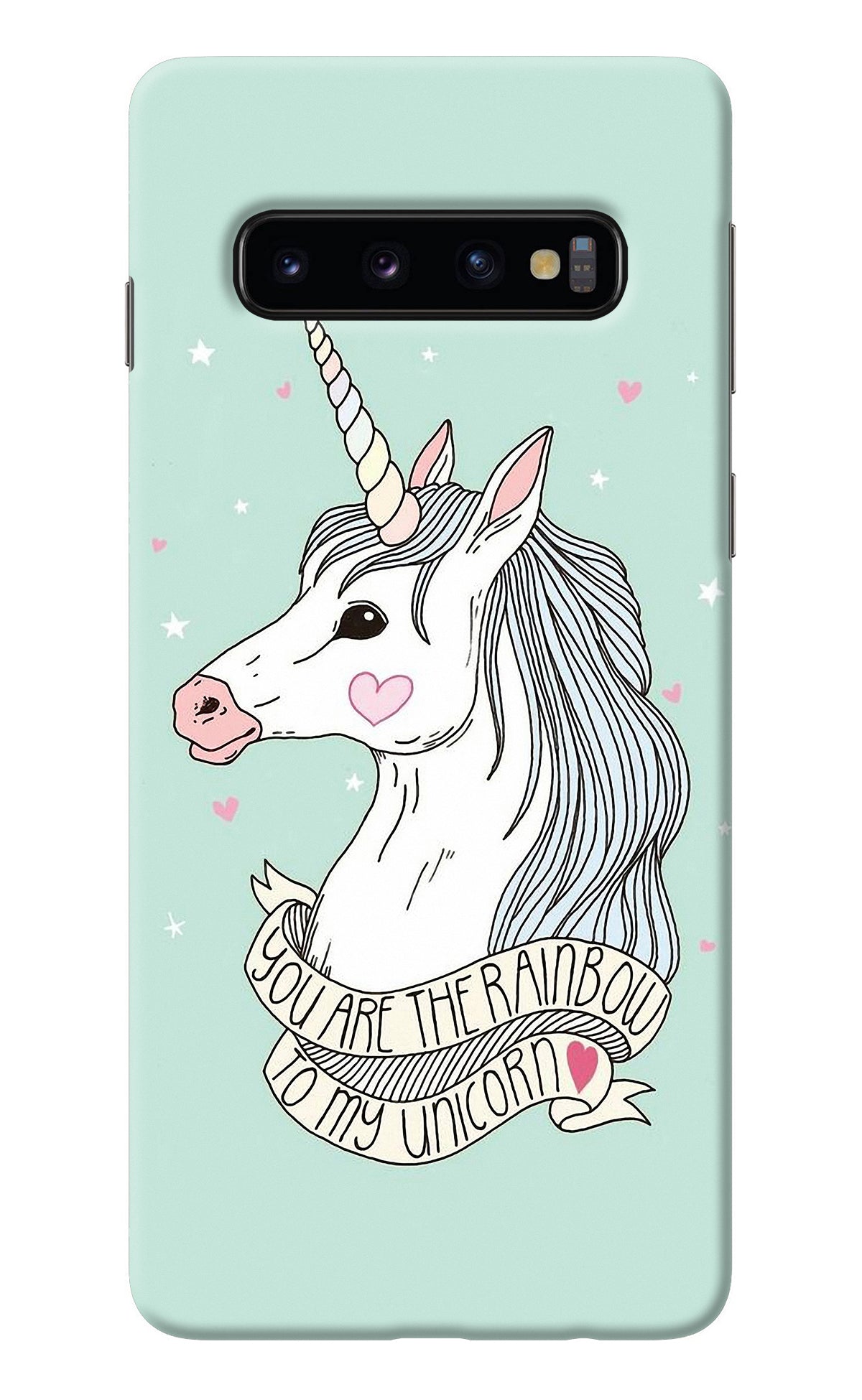 Unicorn Wallpaper Samsung S10 Back Cover