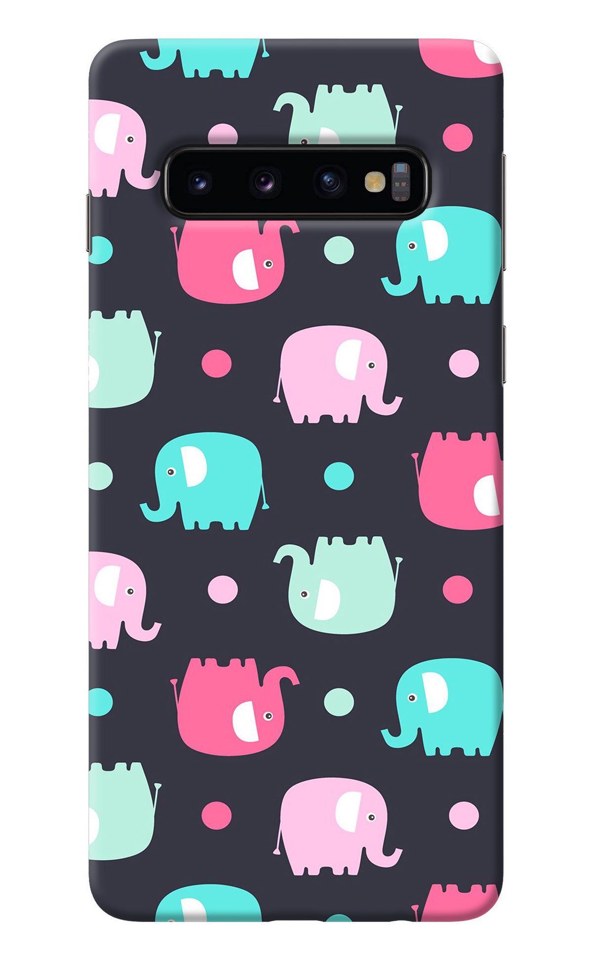 Elephants Samsung S10 Back Cover