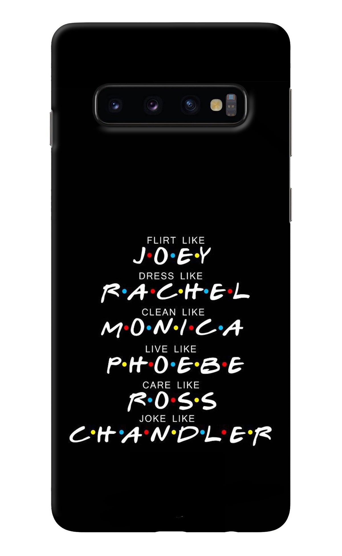 FRIENDS Character Samsung S10 Back Cover