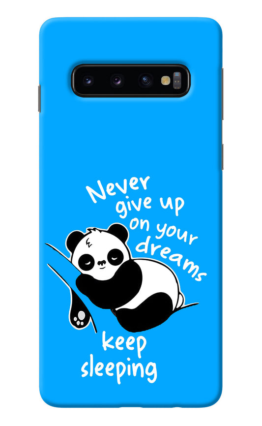 Keep Sleeping Samsung S10 Back Cover