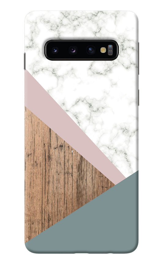 Marble wood Abstract Samsung S10 Back Cover