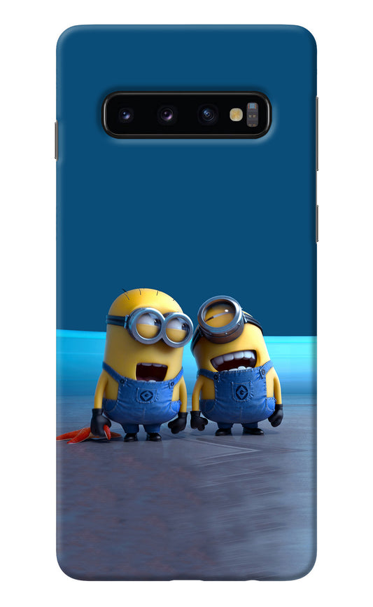 Minion Laughing Samsung S10 Back Cover