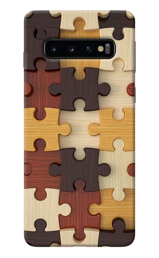 Wooden Puzzle Samsung S10 Back Cover