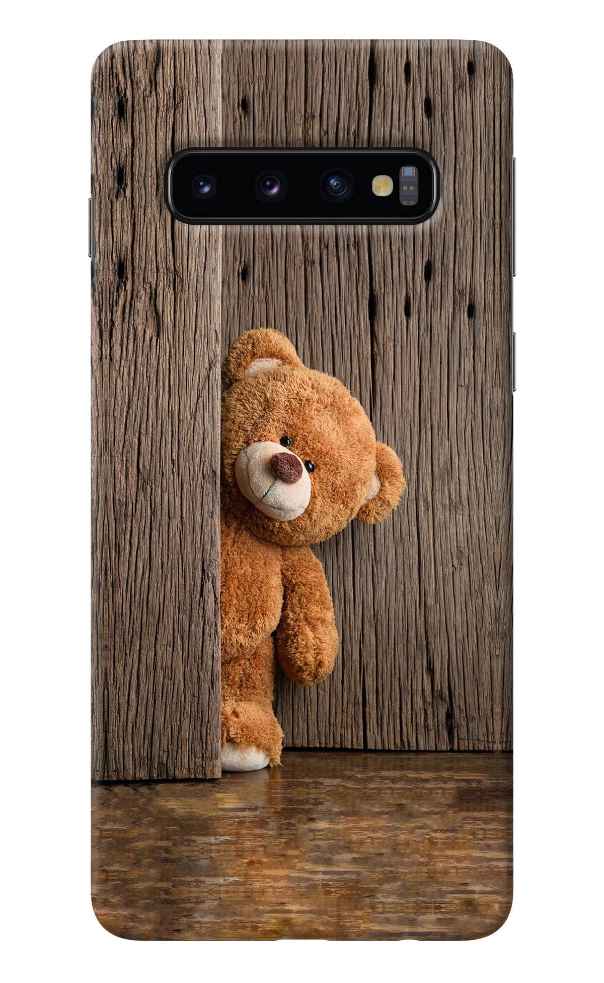 Teddy Wooden Samsung S10 Back Cover