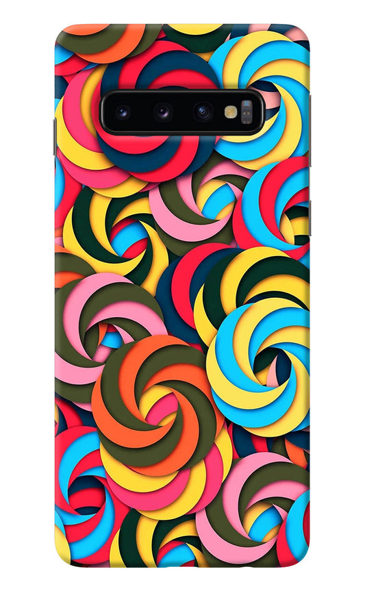 Spiral Pattern Samsung S10 Back Cover