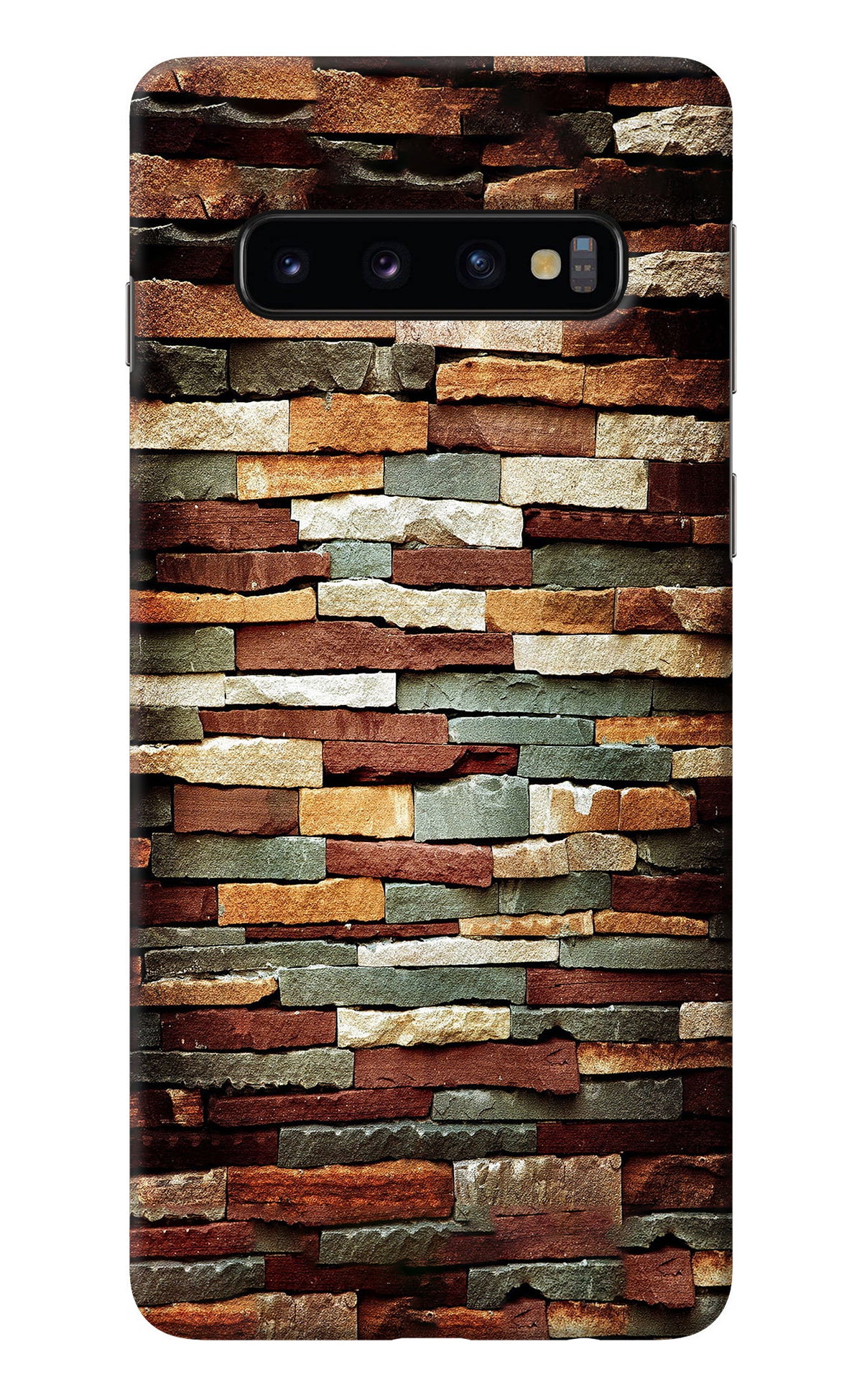 Bricks Pattern Samsung S10 Back Cover