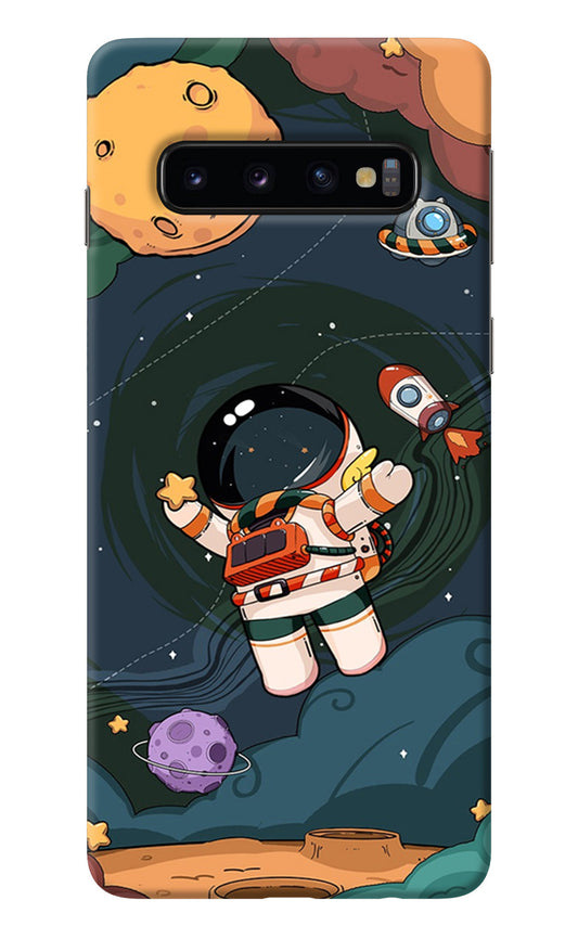 Cartoon Astronaut Samsung S10 Back Cover