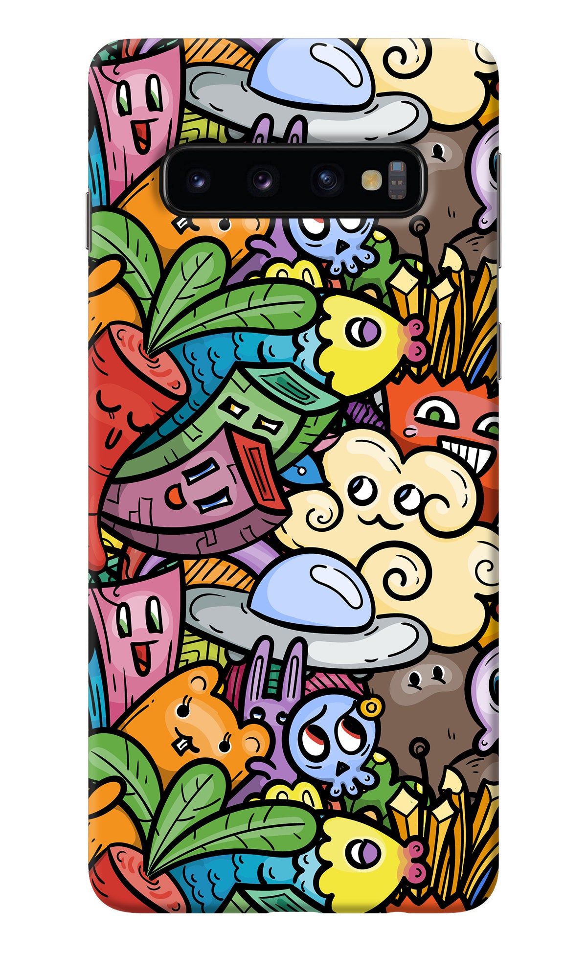 Veggie Doodle Samsung S10 Back Cover