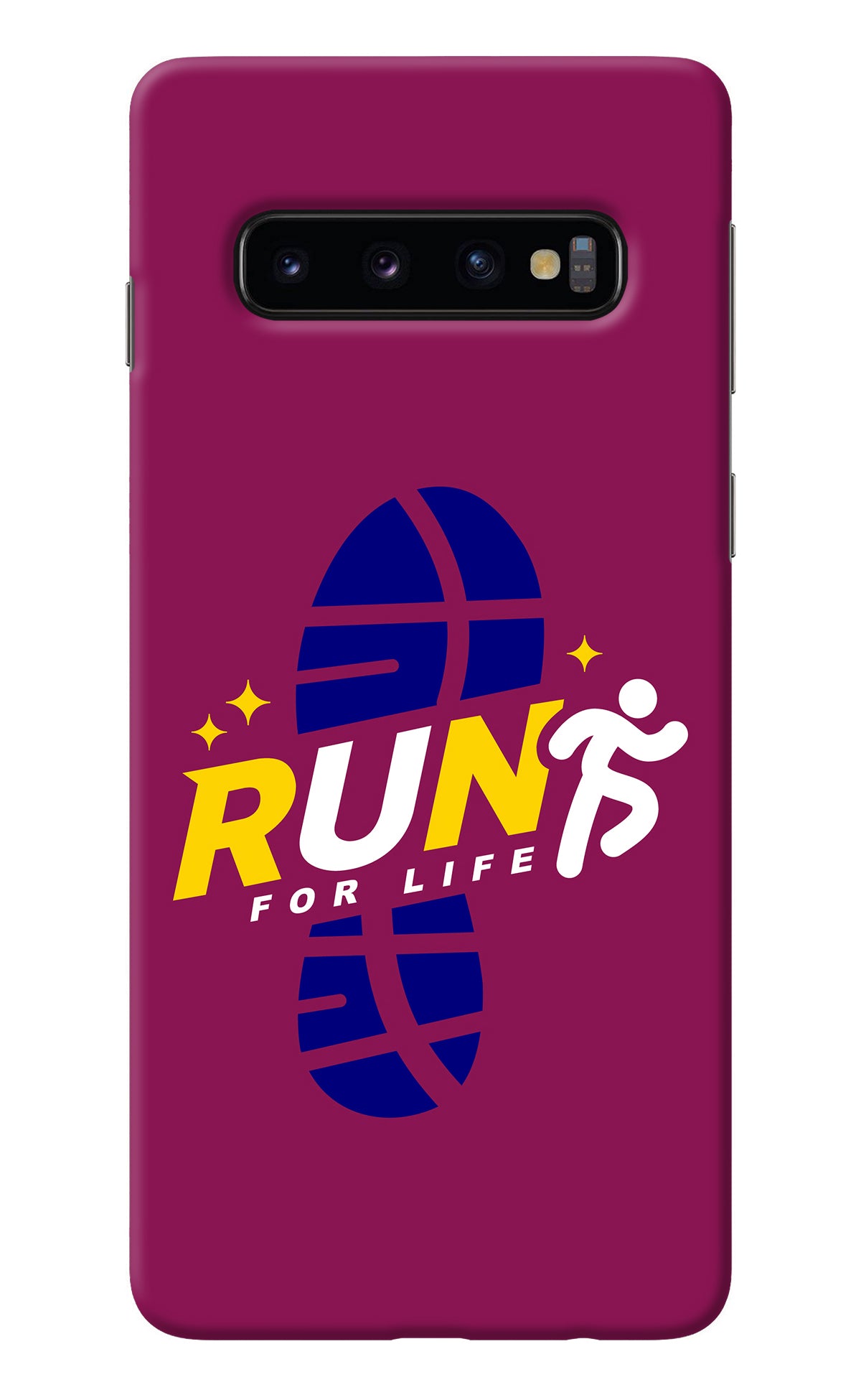 Run for Life Samsung S10 Back Cover