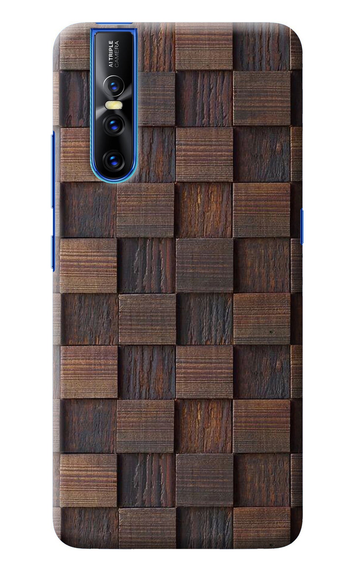 Wooden Cube Design Vivo V15 Pro Back Cover