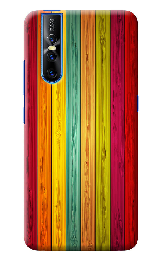 Multicolor Wooden Vivo V15 Pro Back Cover