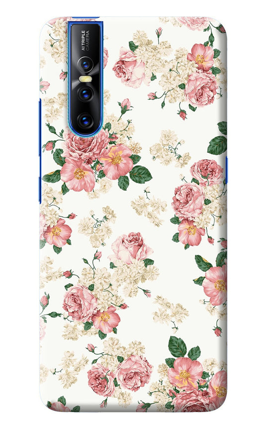 Flowers Vivo V15 Pro Back Cover