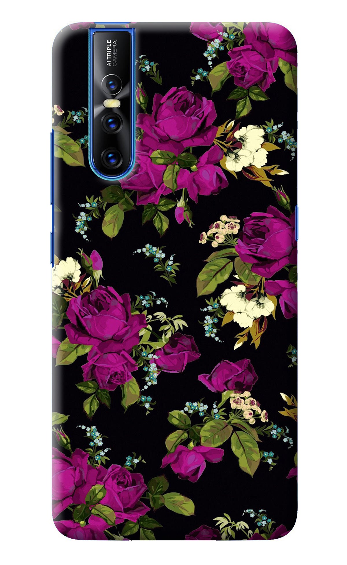 Flowers Vivo V15 Pro Back Cover