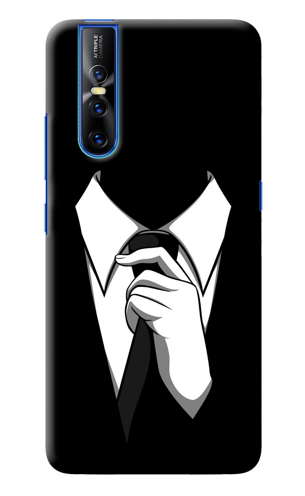 Black Tie Vivo V15 Pro Back Cover