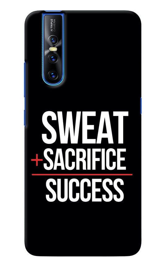 Sweat Sacrifice Success Vivo V15 Pro Back Cover
