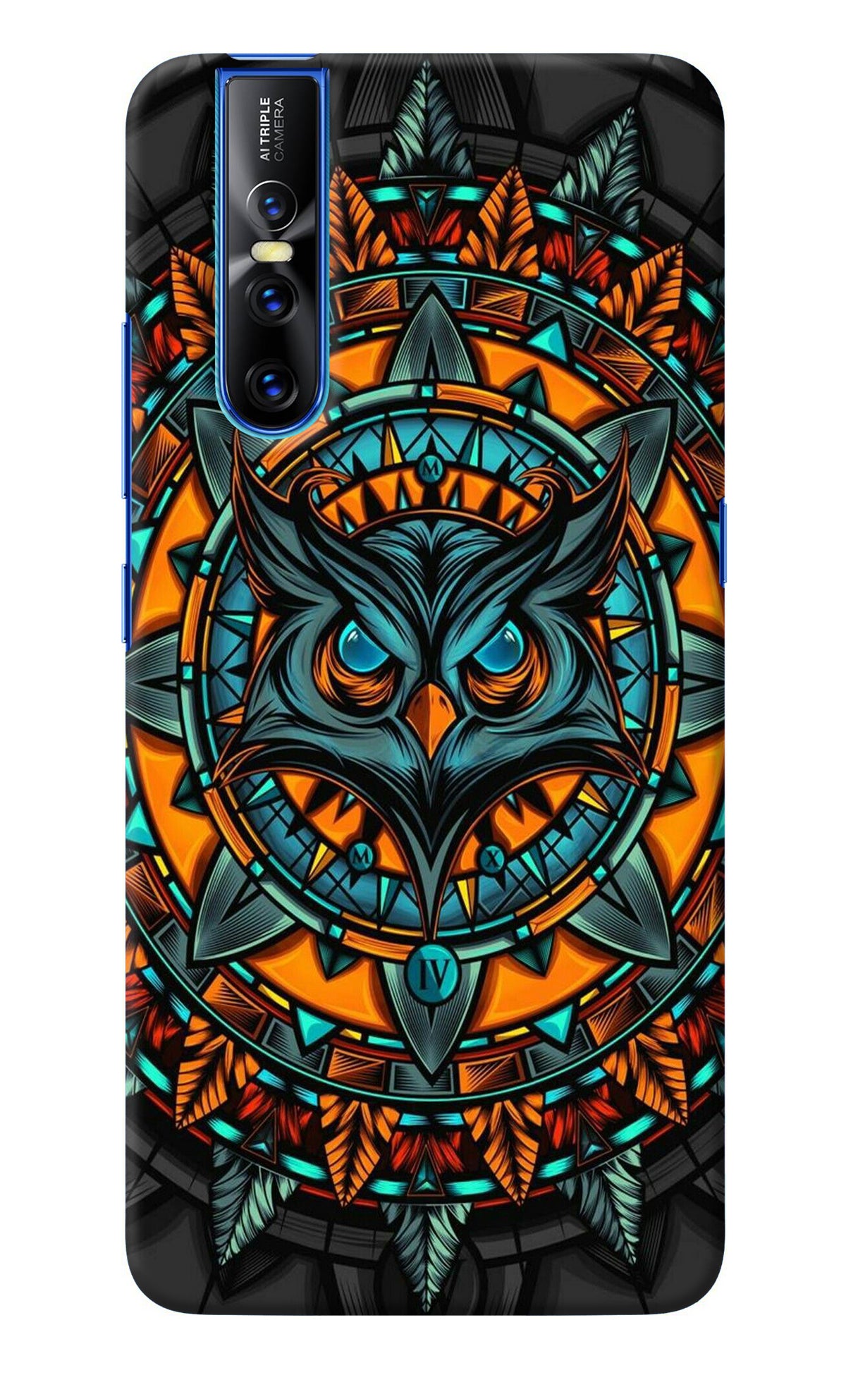 Angry Owl Art Vivo V15 Pro Back Cover