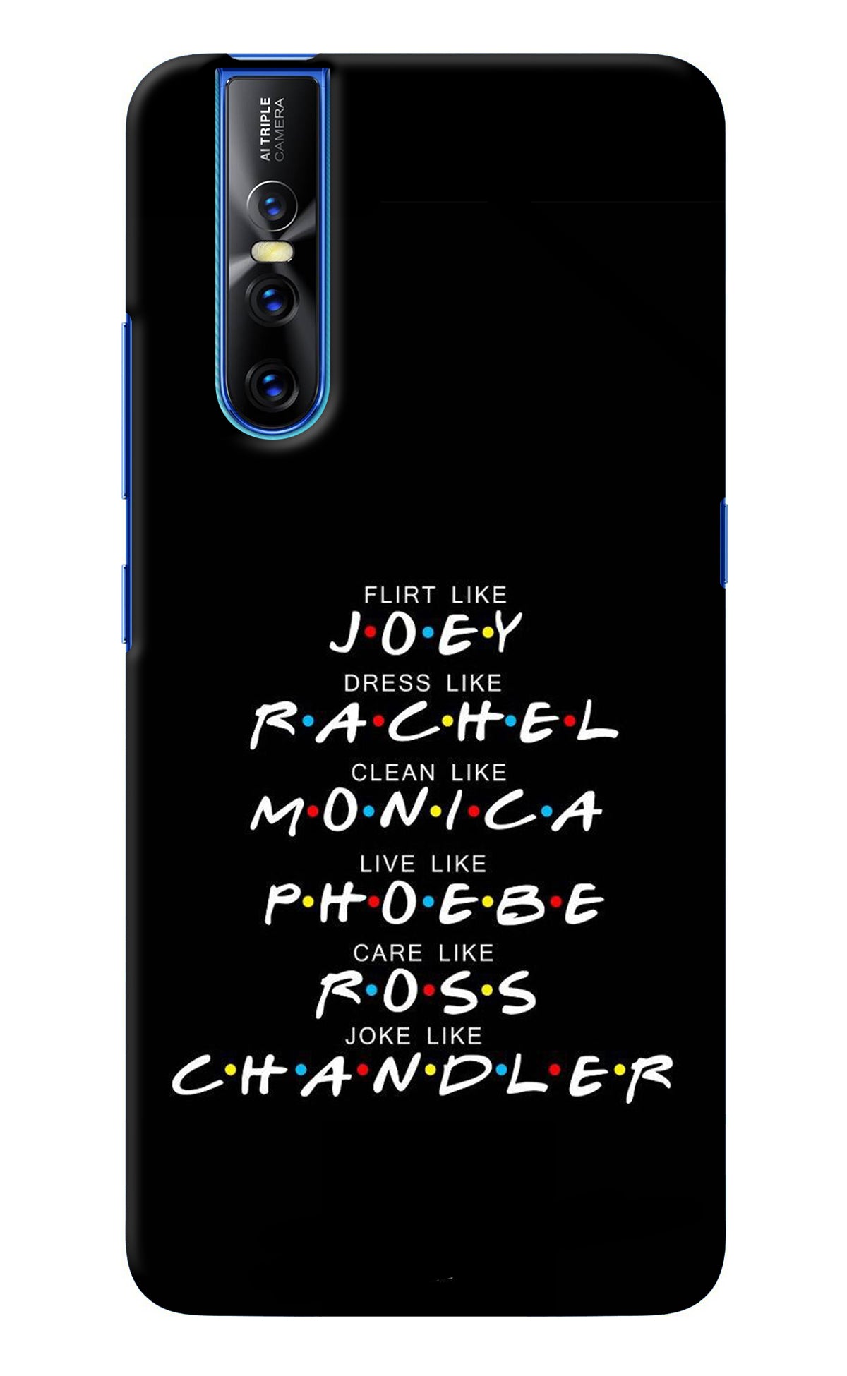 FRIENDS Character Vivo V15 Pro Back Cover