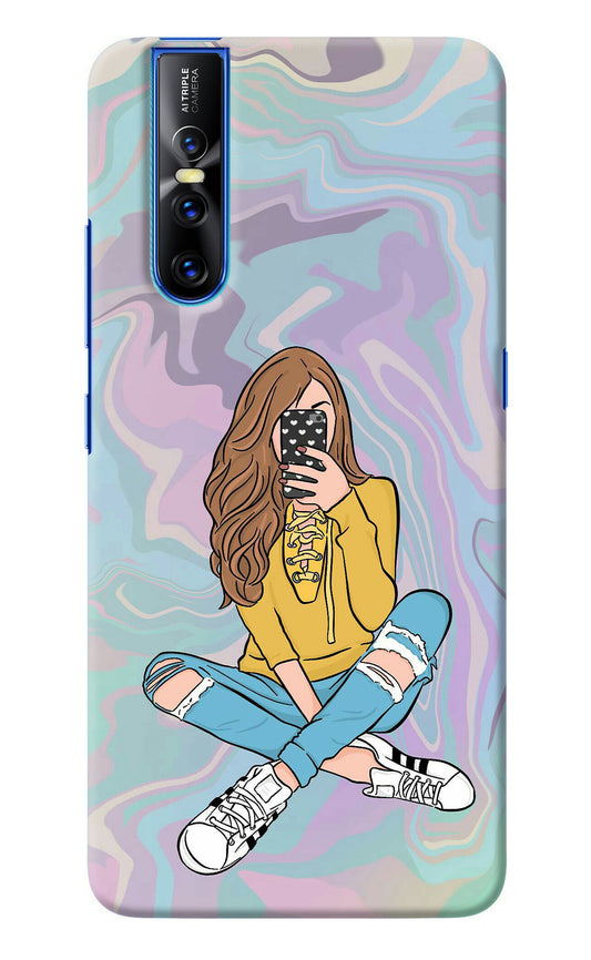 Selfie Girl Vivo V15 Pro Back Cover