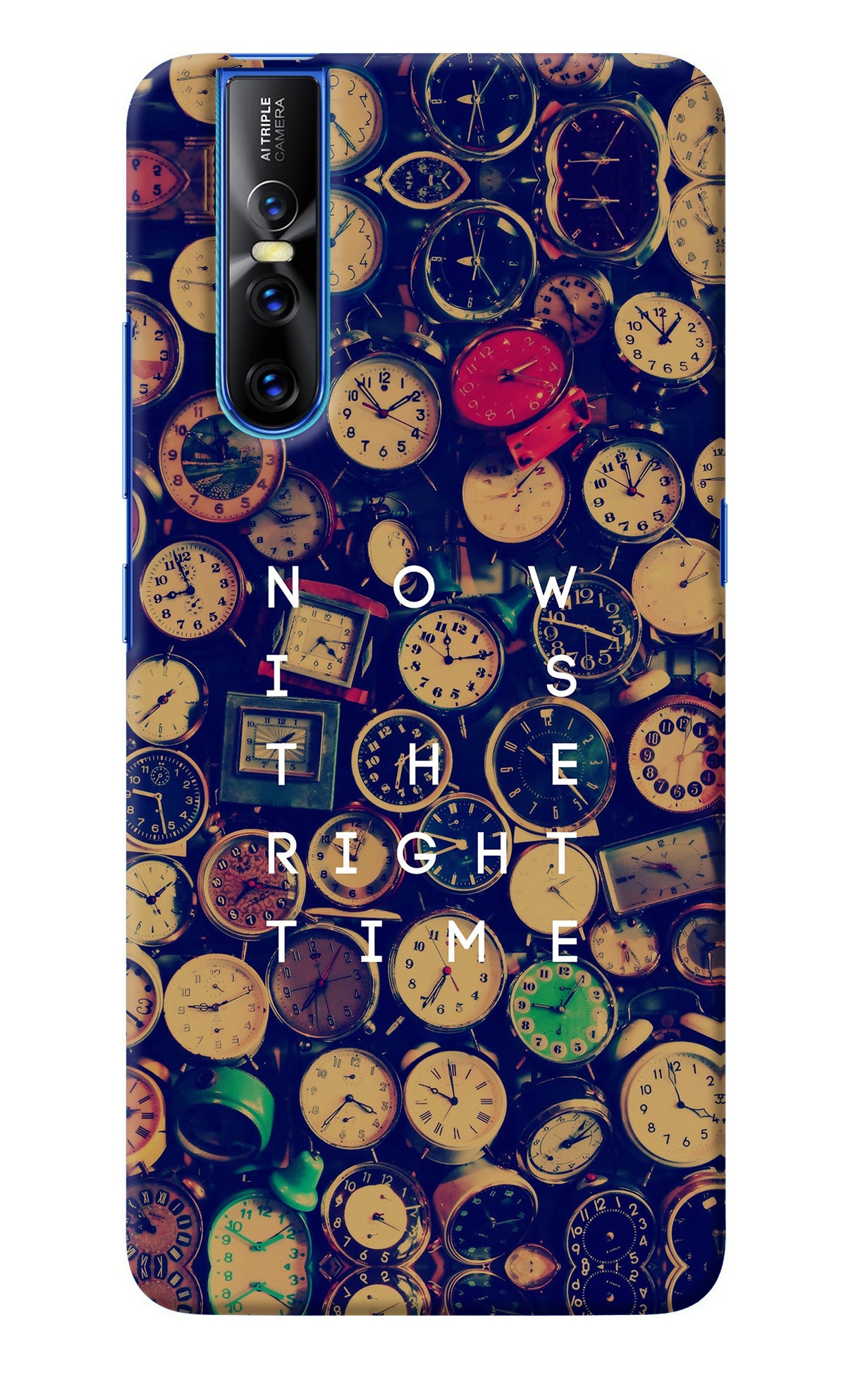 Now is the Right Time Quote Vivo V15 Pro Back Cover
