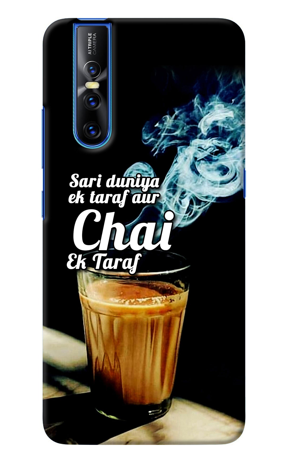 Chai Ek Taraf Quote Vivo V15 Pro Back Cover