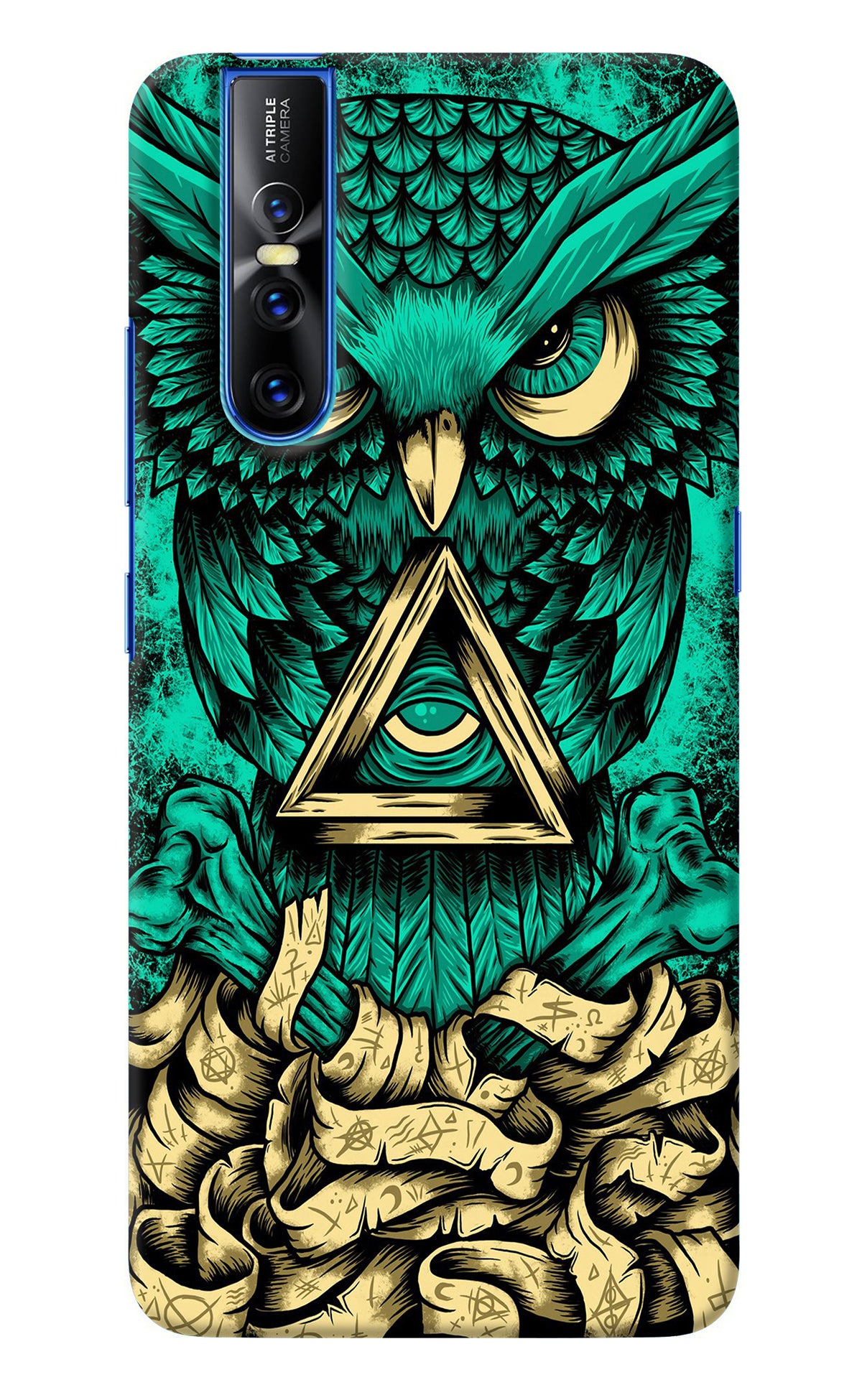 Green Owl Vivo V15 Pro Back Cover