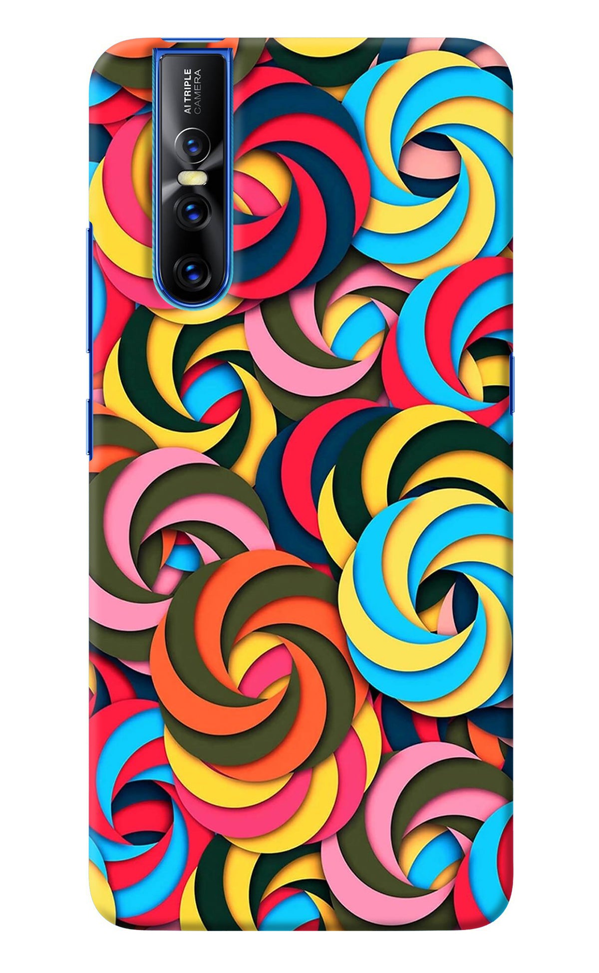 Spiral Pattern Vivo V15 Pro Back Cover