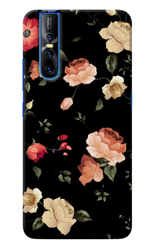 Flowers Vivo V15 Pro Back Cover